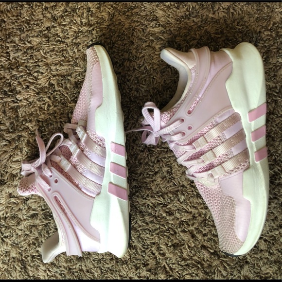 Baby pink adidas EQT trainers - Picture 3 of 6